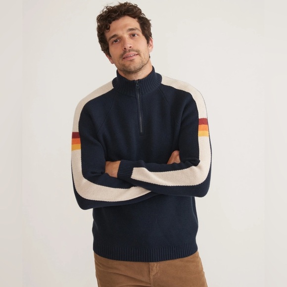 MARINE LAYER Archive Armas Quarter Zip - Picture 1 of 9